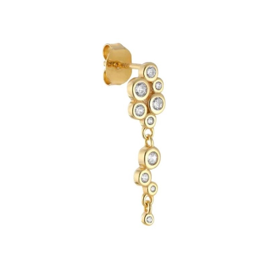 Smykker The Earring Shop Oreringe | The Earring Shop Cascade Stud Solvforgyldt - Fw2206