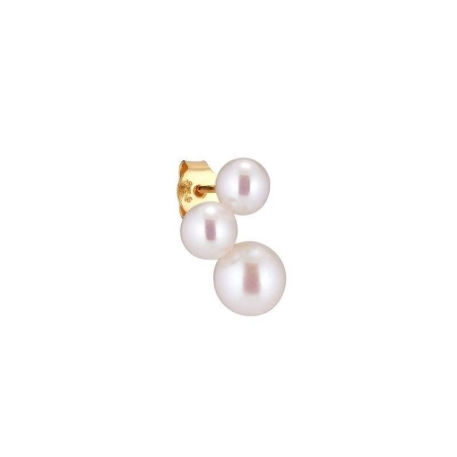 Smykker The Earring Shop Oreringe | The Earring Shop Trois Perle Orestik Right - Ss2018