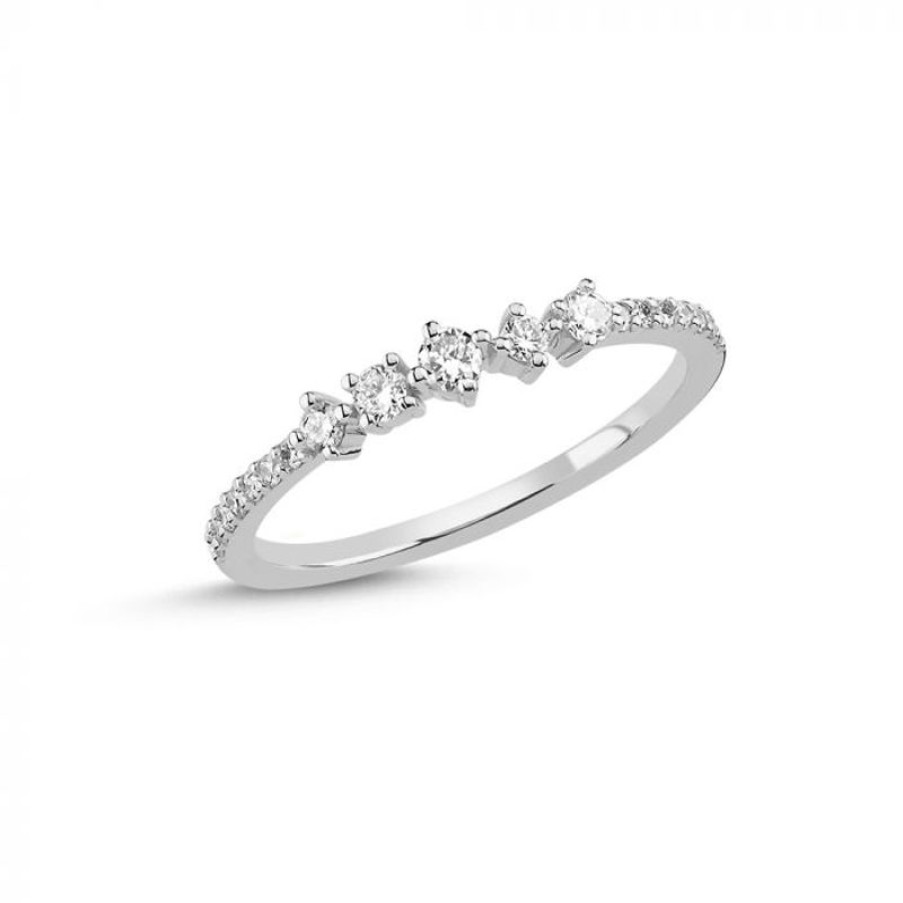 Smykker Nuran Diamant Ringe | Nuran 14Kt Noelle Ring Med Diamanter - A3056Hg