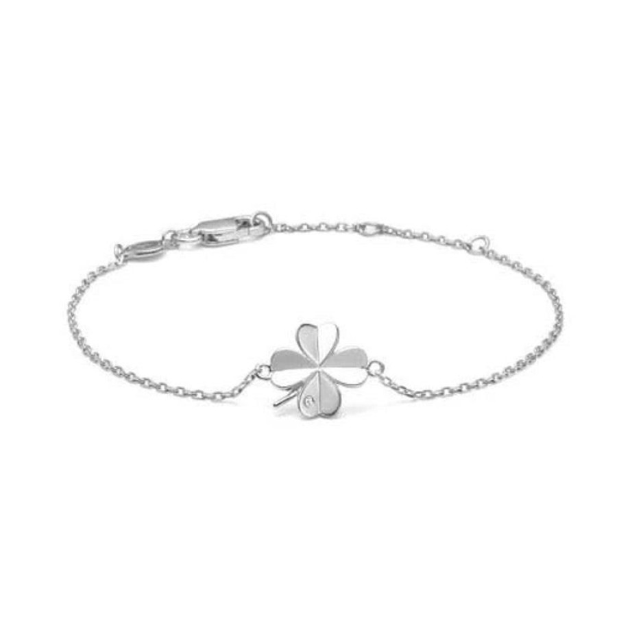 Smykker Mads Z Solv Armband | Mads Z Solv Clover Armband