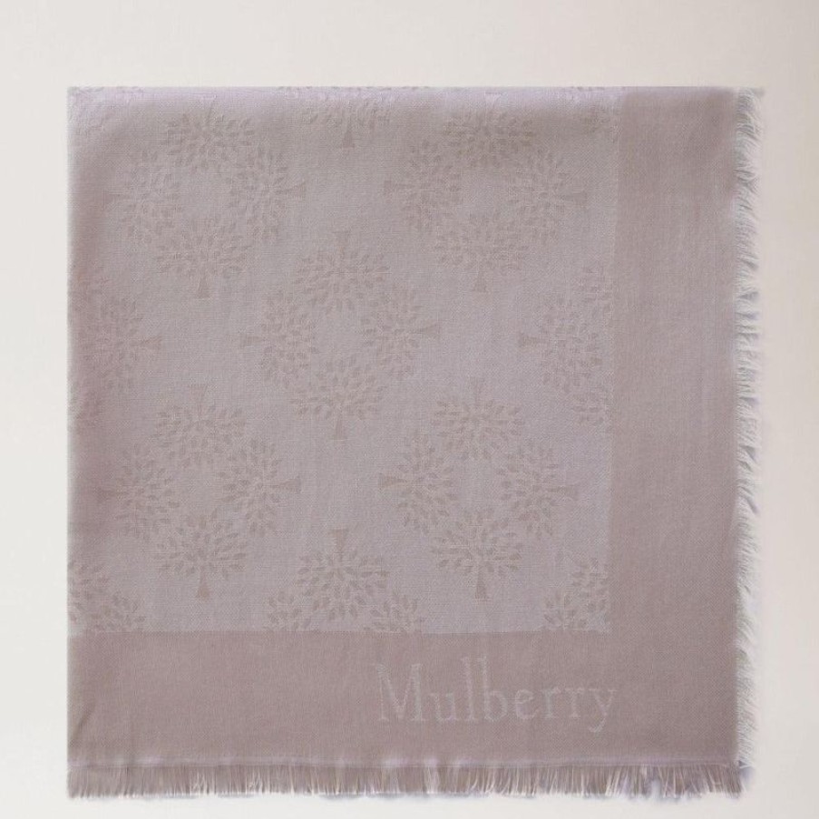 Mulberry Mulberry | Mulberry Tree Square Silk Organic Cotton Rosewater