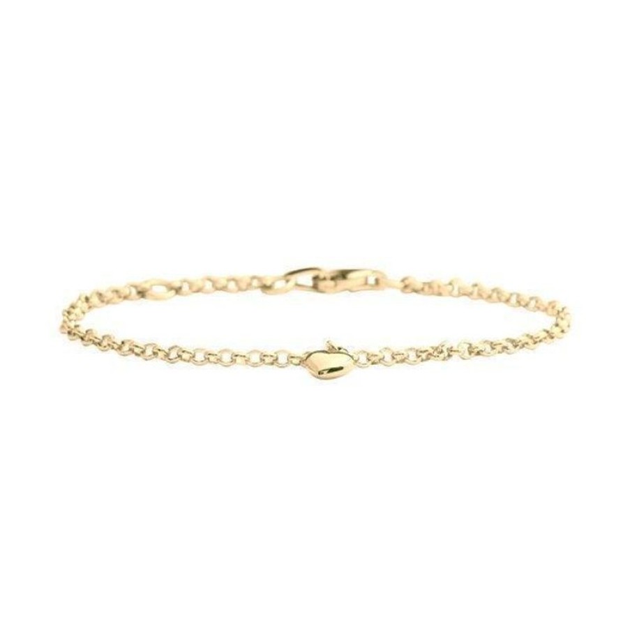 Smykker Nordahl Andersen Guld Armband | Borne Armband I 8Kt Guld M. Hjerte