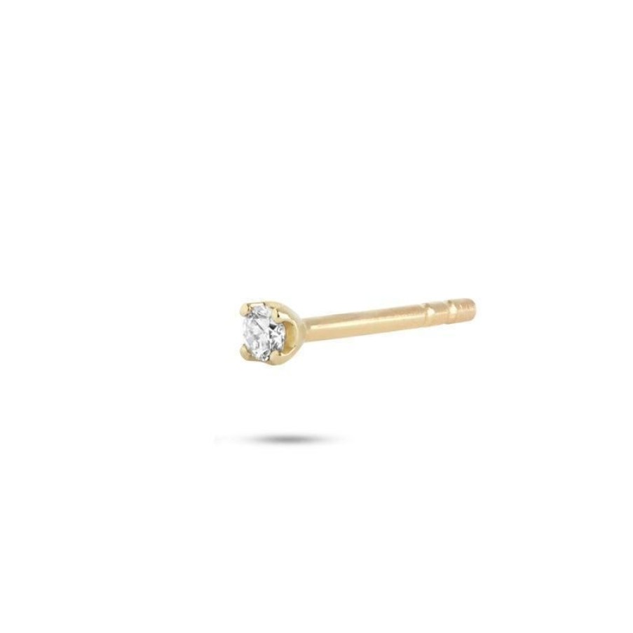 Smykker Carré Jewellery Creoler & Hoops | Carre Orestik 10 Kt. Guld Med Diamant