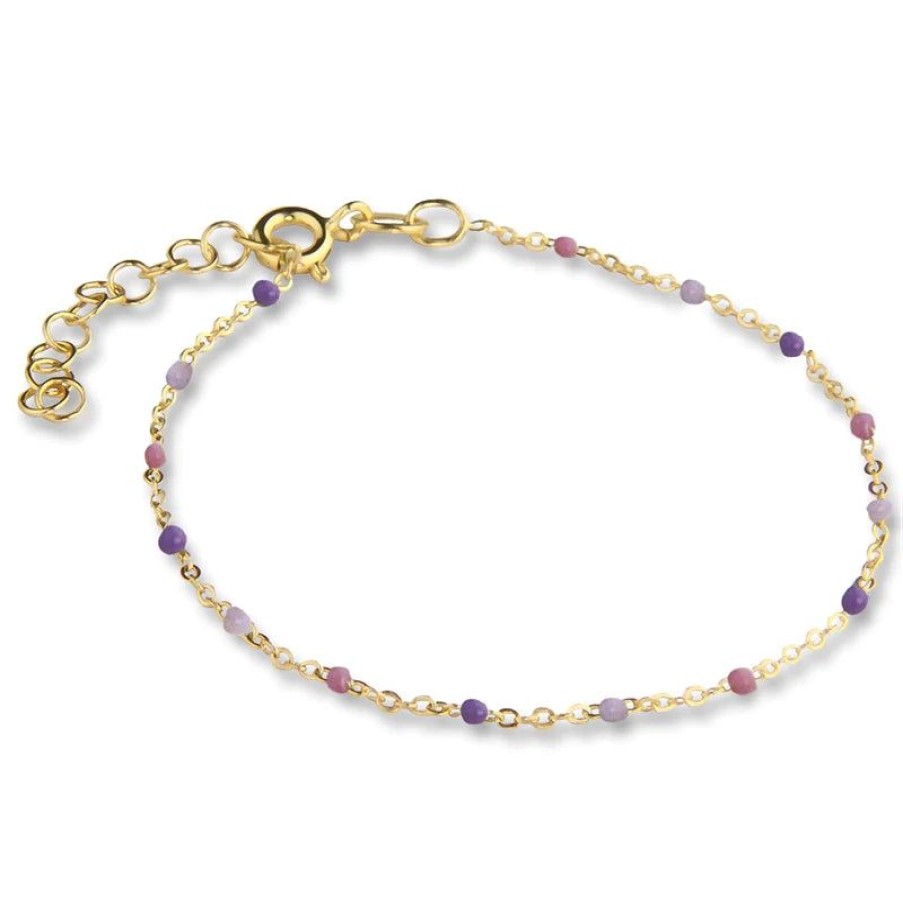 Smykker Jeberg Jewellery Forgyldt Armband | Jeberg Jewellery Lavender Bracelet