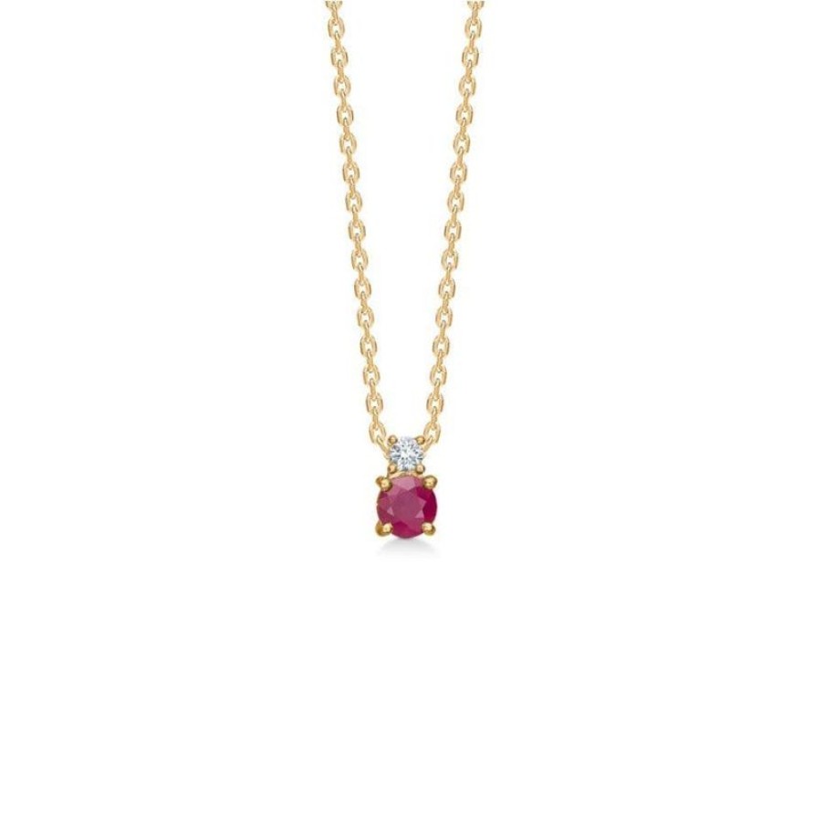 Smykker Mads Z | Mads Z 14 Kt Ruby Dream Vedhaeng Rubin & 0.04Ct - 1534072