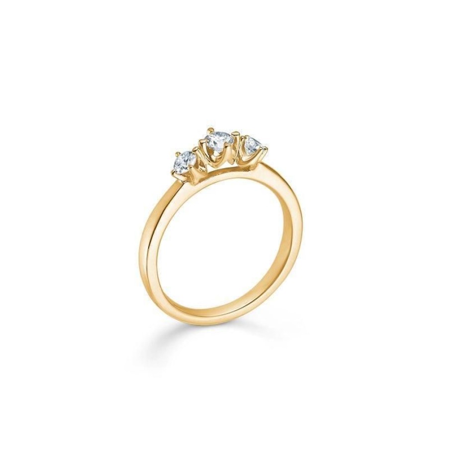 Smykker Mads Z | Mads Z 14 Kt. Crown Trinitydiamant Ring 0.34 Ct.