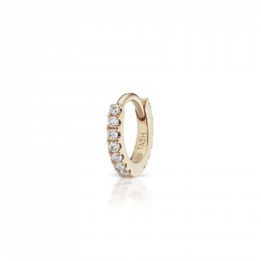 Smykker MARIA TASH Creoler & Hoops | Maria Tash 5Mm Diamond Eternity Ring 18Kt