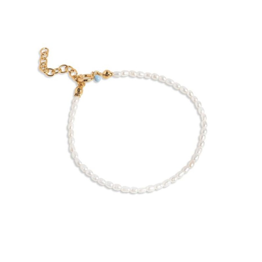 Smykker Enamel Perlearmband | Enamel Erna Pearl Bracelet - B110G