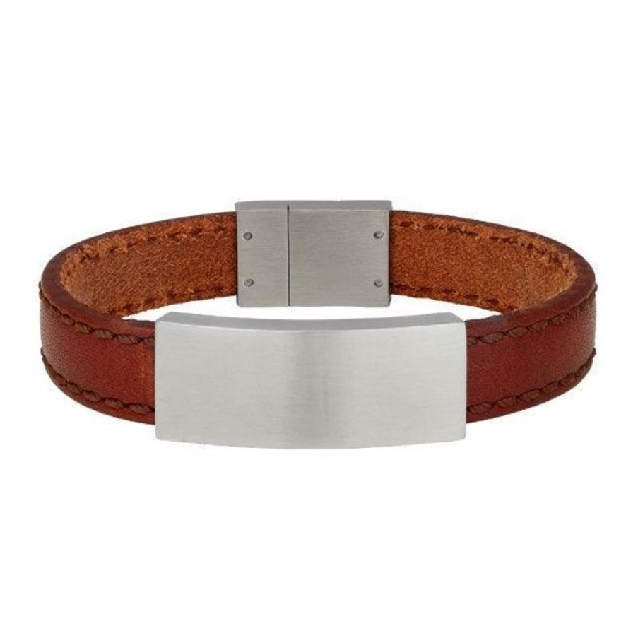 Smykker Nordahl Andersen Armband Til Maend | Son Of Noa Herre Armband Rustik Brun 21Cm