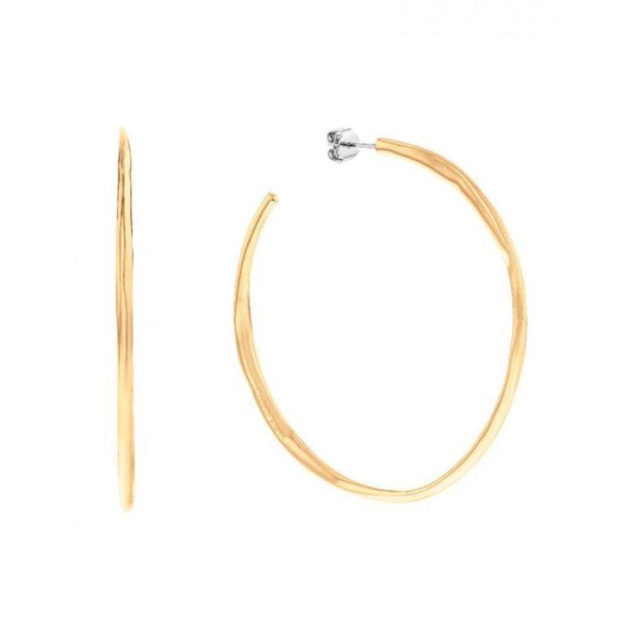 Smykker Calvin Klein Creoler & Hoops | Calvin Klein Molten Pebble Earring Creol Stal - Gold - 35000112