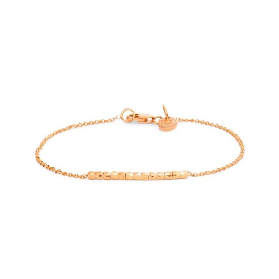 Smykker Ro Copenhagen Guld Armband | Ro Copenhagen 18Kt Rock Beads Me Armband