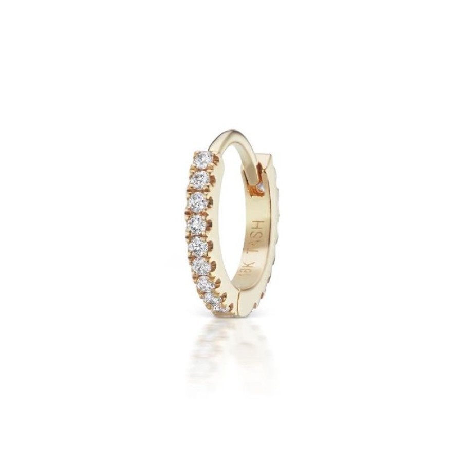 Smykker MARIA TASH Oreringe | Maria Tash Diamond Eternity Hoop 8Mm 18Kt