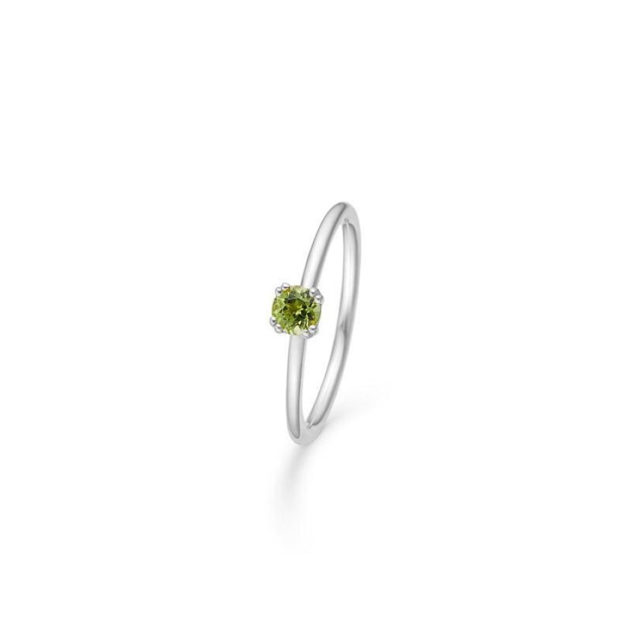 Smykker Mads Z Solv Ringe | Mads Z Poetry Solitaire Peridot Ring