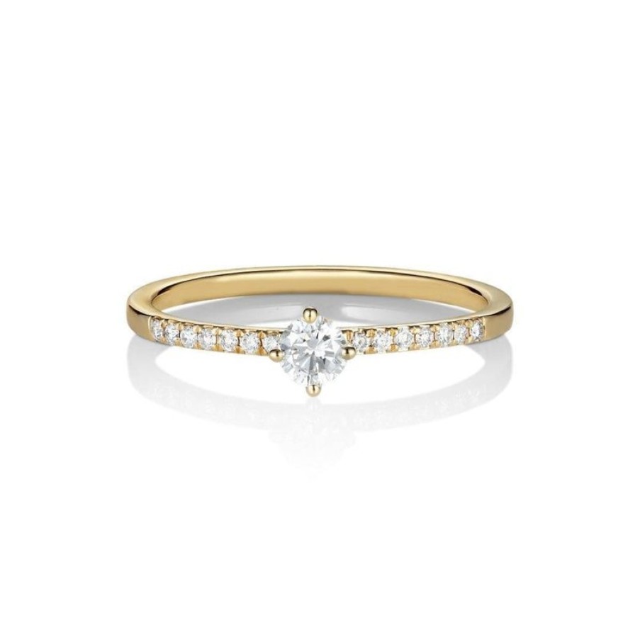 Smykker Anpé Atelier CPH Guld Ringe | Anpe Atelier Taruva 18Kt Guld Ring M. Brillanter