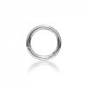 Smykker MARIA TASH Piercinger | Maria Tash 6.5Mm Plain Ring 14Kt Hvidguld