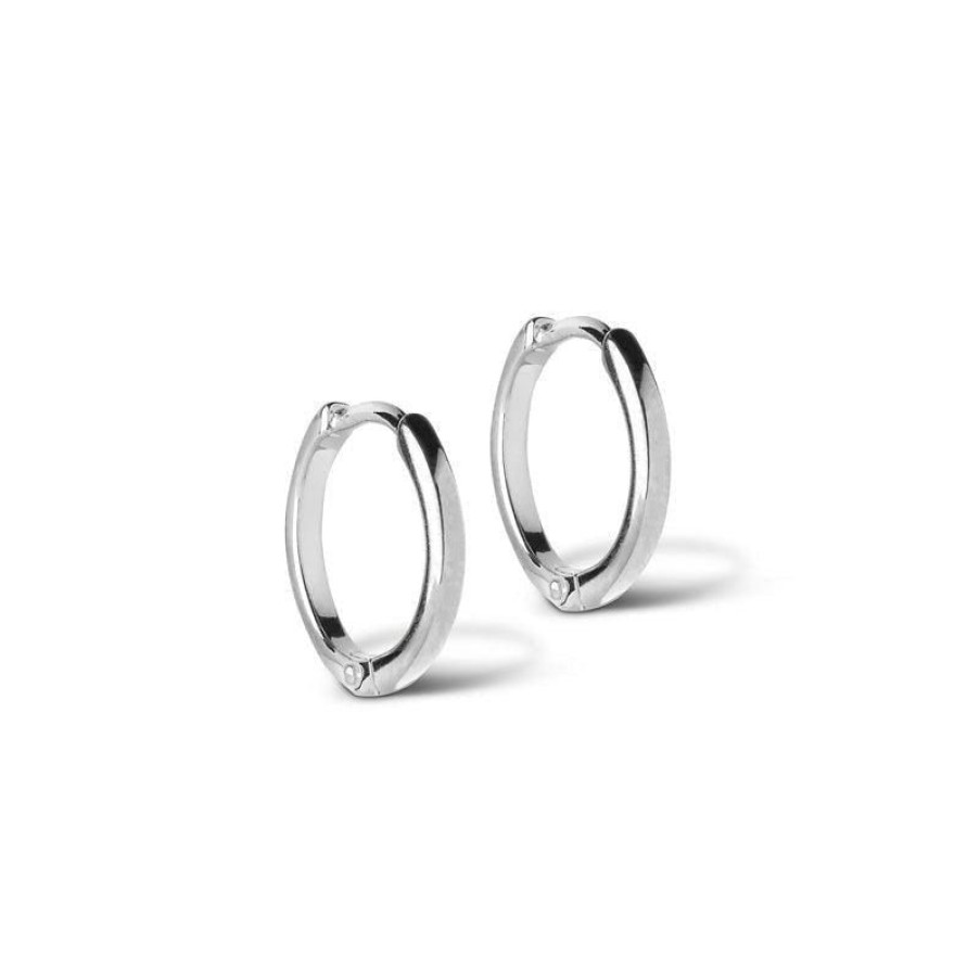 Smykker Enamel Oreringe | Enamel Classic Hoops 10Mm - E168S