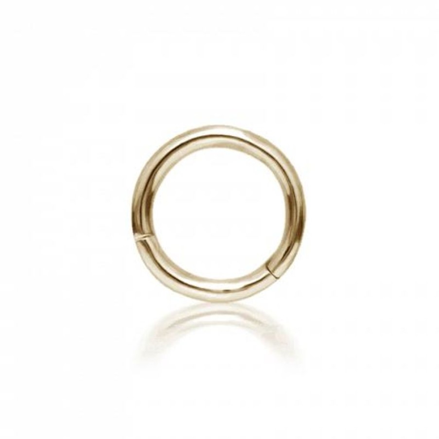 Smykker MARIA TASH Oreringe | Maria Tash 6.5Mm Plain Ring 14Kt