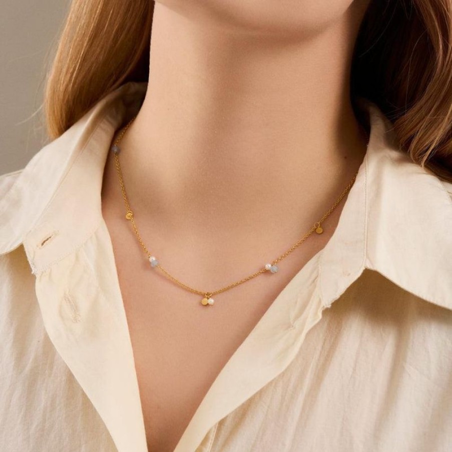 Smykker Pernille Corydon | Pernille Corydon Afterglow Sea Necklace - N-256-Gp