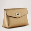 Mulberry Mulberry | Mulberry Darley Cosmetic Pouch Soft Gold Washed Metallic Buffalo