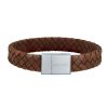 Smykker Nordahl Andersen Armband Til Maend | Son Of Noa Herre Armband Brun Flettet Laeder 21Cm