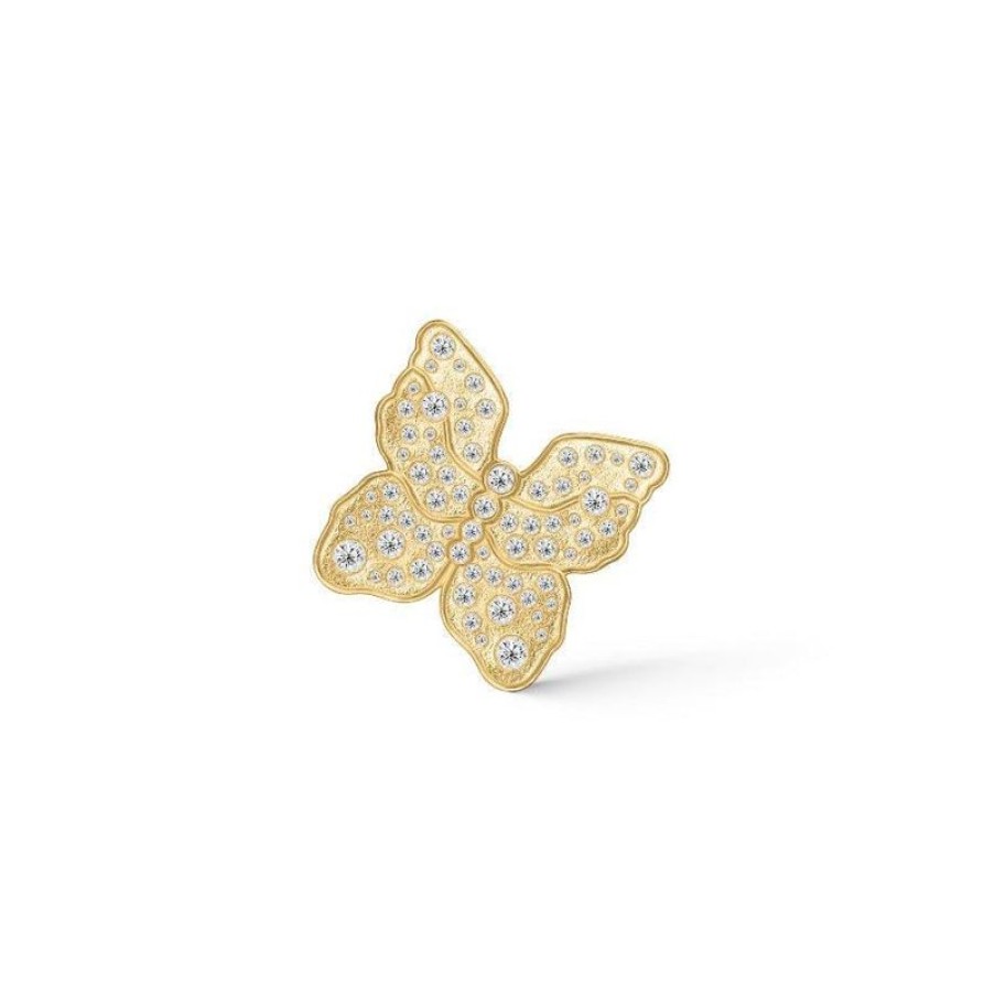 Smykker Polar Jewelry Oreringe | Polar Jewelry The Butterfly Forgyldt Orering