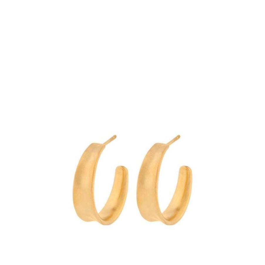 Smykker Pernille Corydon Creoler & Hoops | Pernille Corydon Small Saga Earrings - E-409-Gp