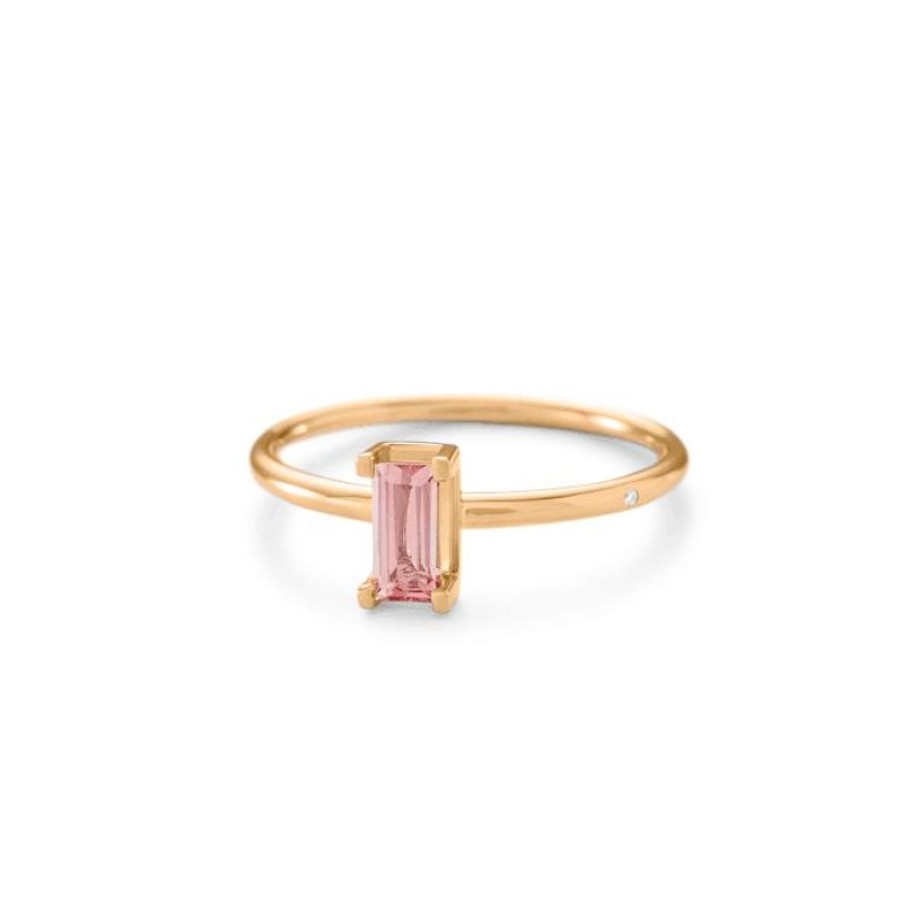 Smykker Ro Copenhagen Forlovelsesringe | Ro Copenhagen 18Kt Nord Mini Ring - Pink Turmalin