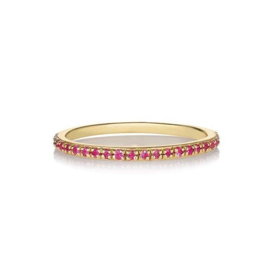 Smykker Anpé Atelier CPH Forlovelsesringe | Anpe Atelier Sarah Lil Pure Pink Safirer Ring