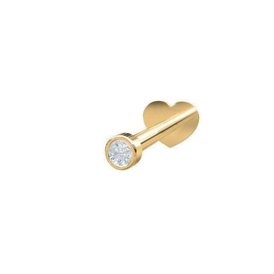 Smykker Nordahl Andersen Oreringe | Nordahl 14Kt Guld Piercing 0.014Ct