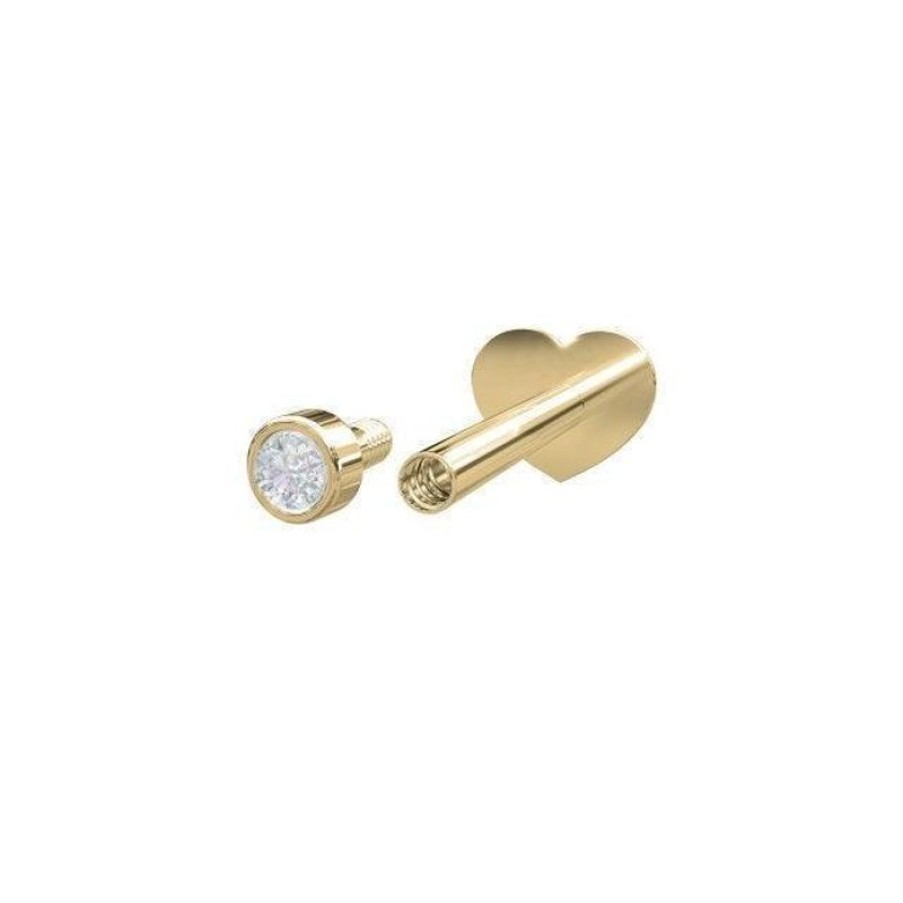 Smykker Nordahl Andersen Oreringe | Nordahl 14Kt Guld Piercing 0.014Ct