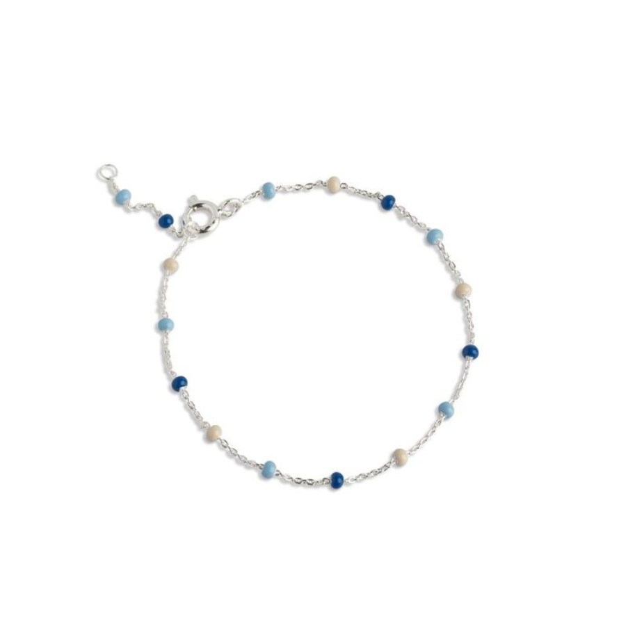 Smykker Enamel Solv Armband | Enamel Lola Bracelet Marine