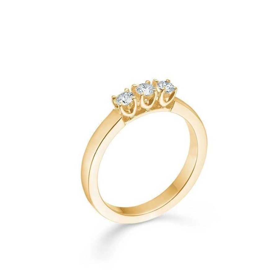 Smykker Mads Z Forlovelsesringe | Mads Z 14Kt. Crown Alliancering Diamanter 0.27 Ct.