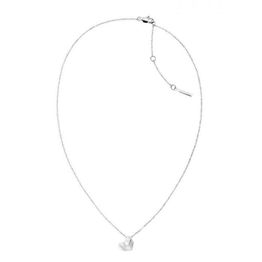 Smykker Calvin Klein | Calvin Klein Faceted Heart Necklace Stal - 35000035