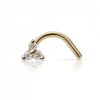 Smykker MARIA TASH Piercinger | Maria Tash Naesepiercing Diamond Trinity 18Kt