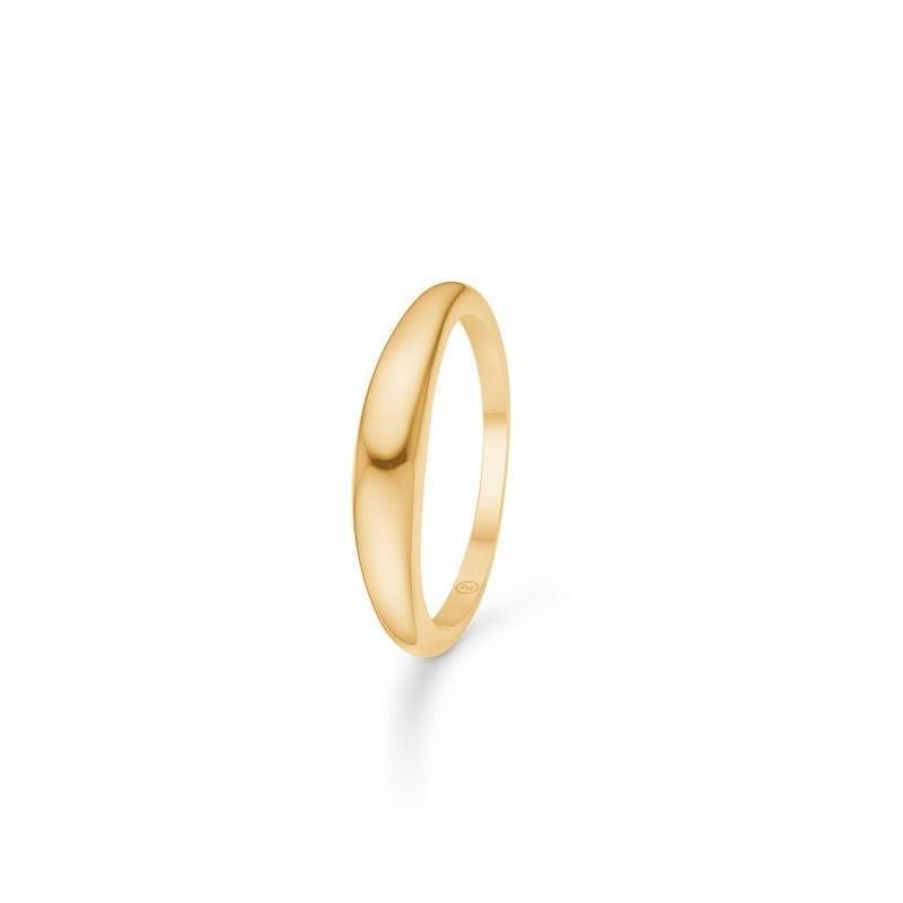 Smykker Mads Z Guld Ringe | Mads Z 14Kt Half Moon Ring - 1540091