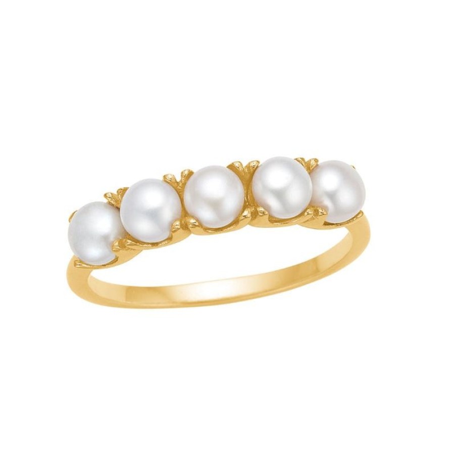 Smykker Carré Jewellery Perle Ringe | Carre Ring Med Perle