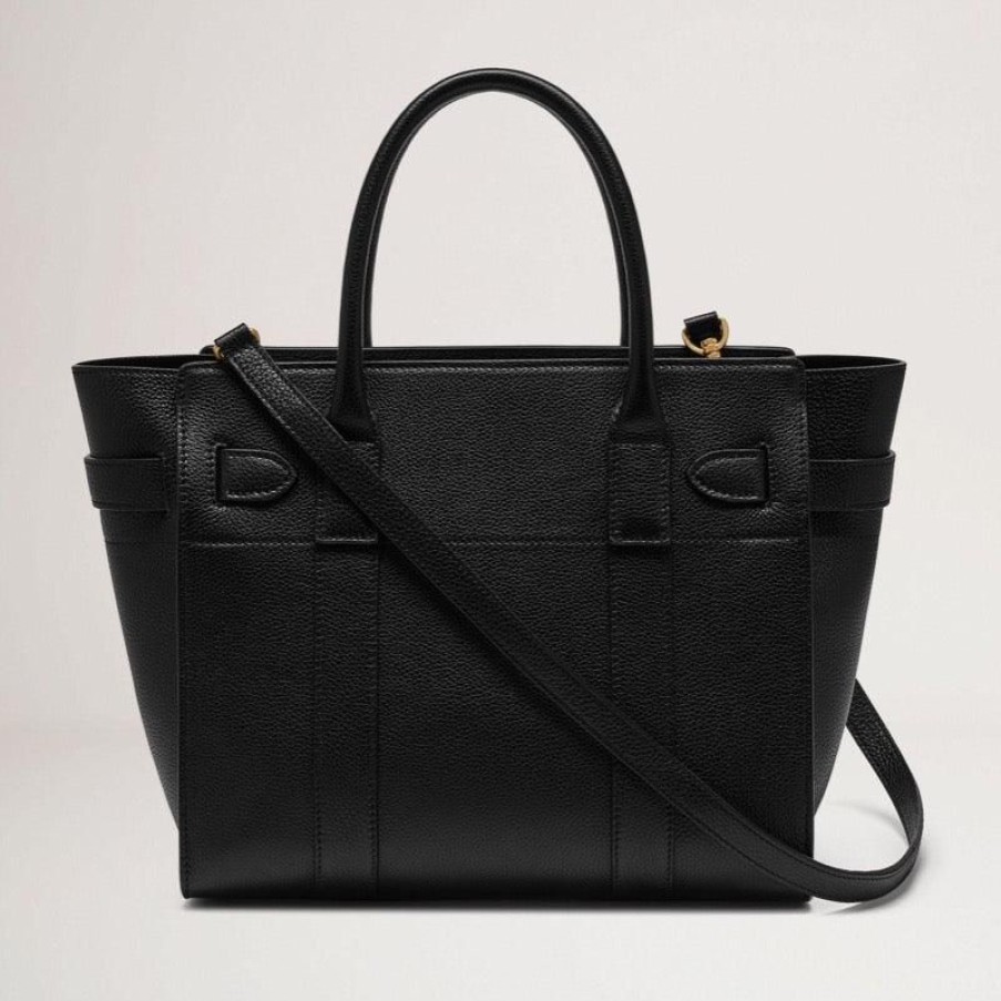 Mulberry Mulberry | Mulberry Taske - Small Zipped Bayswater Small Classic Grain Leather Black