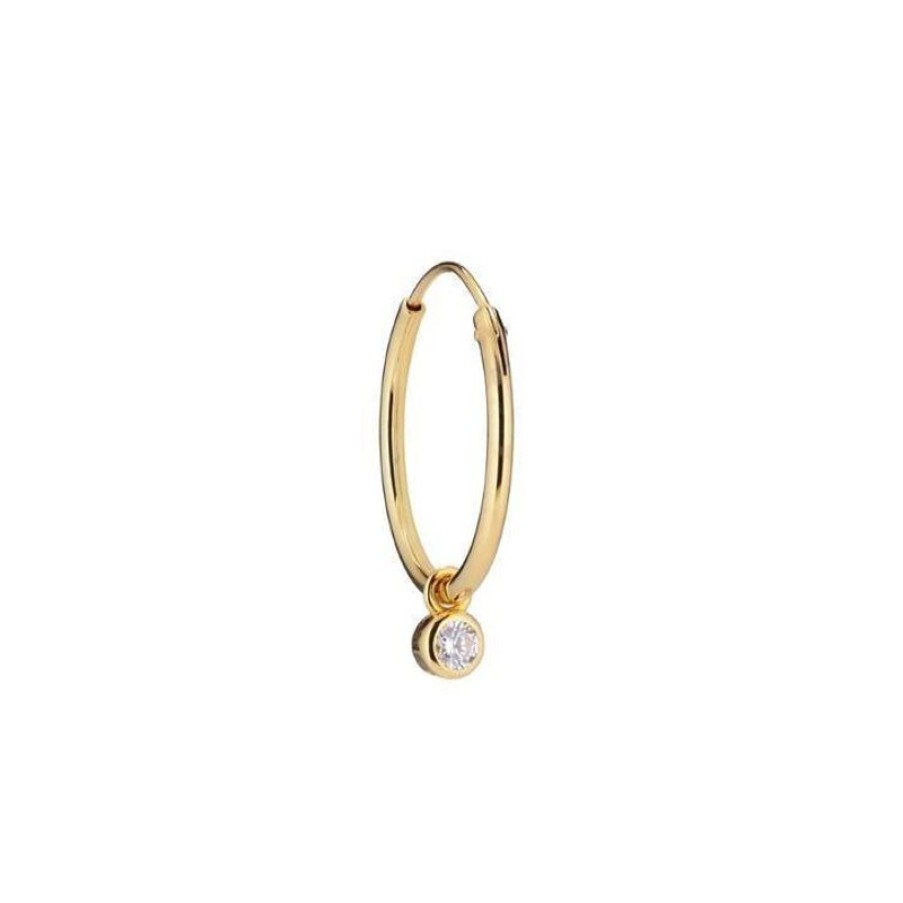 Smykker The Earring Shop Creoler & Hoops | The Earring Shop Golden Hour Forgyldt Hoop - Ss2013