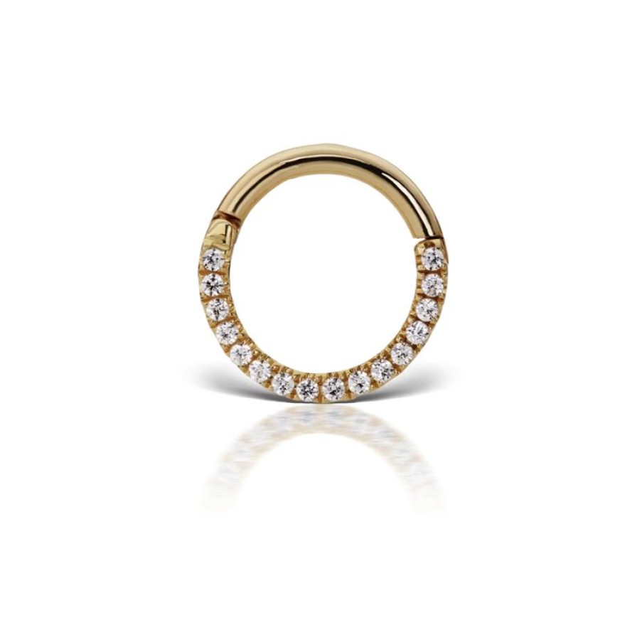 Smykker MARIA TASH Piercinger | Maria Tash 18Kt Diamond Horizontal Eternity Hoop