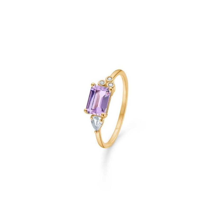 Smykker Mads Z Guld Ringe | Mads Z 14 Kt Lavender Pink Ametyst 0.03Ct - 1546110