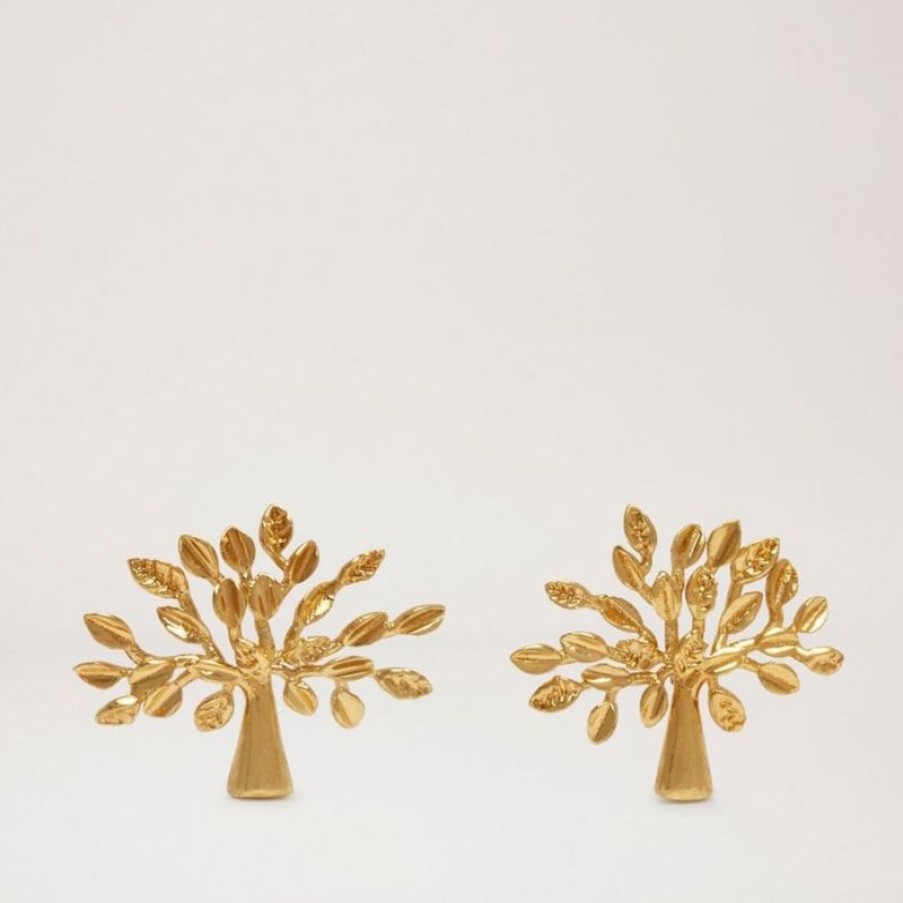 Smykker Mulberry Orestikker | Mulberry Tree Earrings Brass