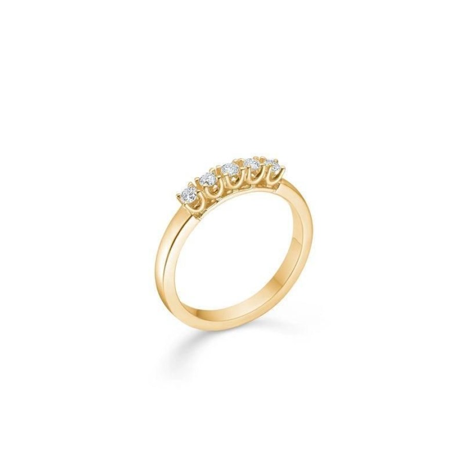 Smykker Mads Z Diamant Ringe | Mads Z 14 Kt. Crown Alliancering Diamant 0,20 Ct.