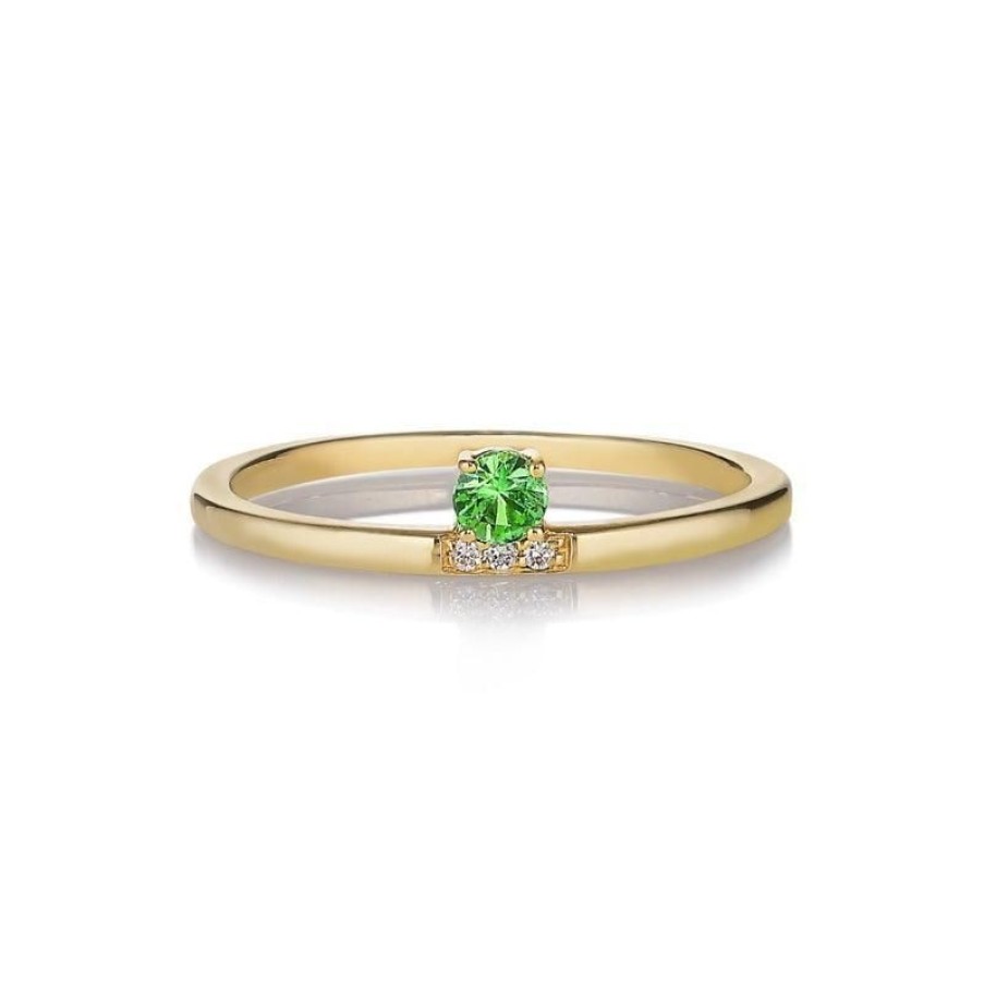 Smykker Anpé Atelier CPH Forlovelsesringe | Anpe Atelier Marie Green Tsavorites 14Kt Ring