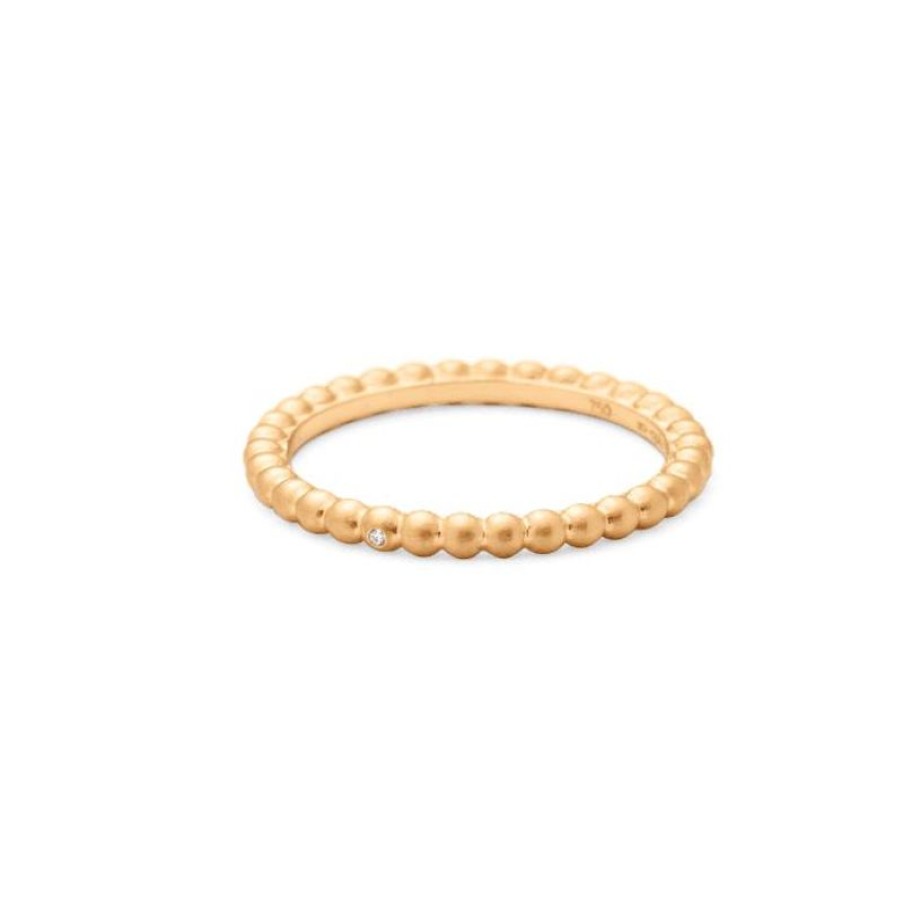 Smykker Ro Copenhagen Guld Ringe | Ro Copenhagen 18Kt Orbit Dot Ring