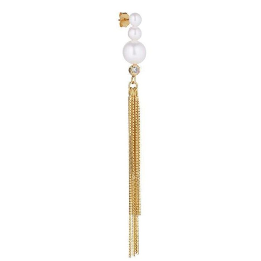 Smykker The Earring Shop Kaedeoreringe | The Earring Shop Baila Perle Orering Med Kaeder - Fw2027