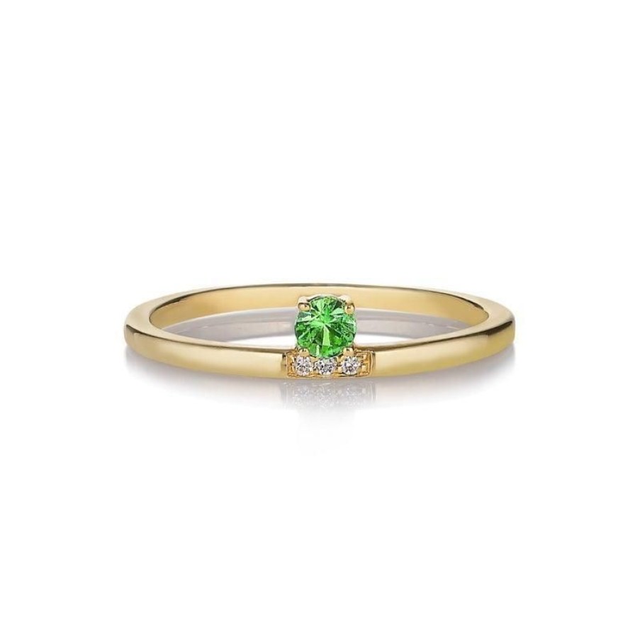 Smykker Anpé Atelier CPH Diamant Ringe | Anpe Atelier Marie Green Tsavorites 14Kt Ring