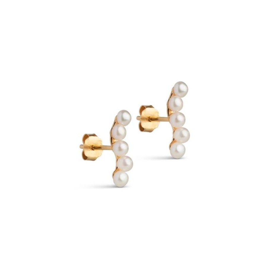 Smykker Enamel Oreringe | Enamel Evie Pearls Stud