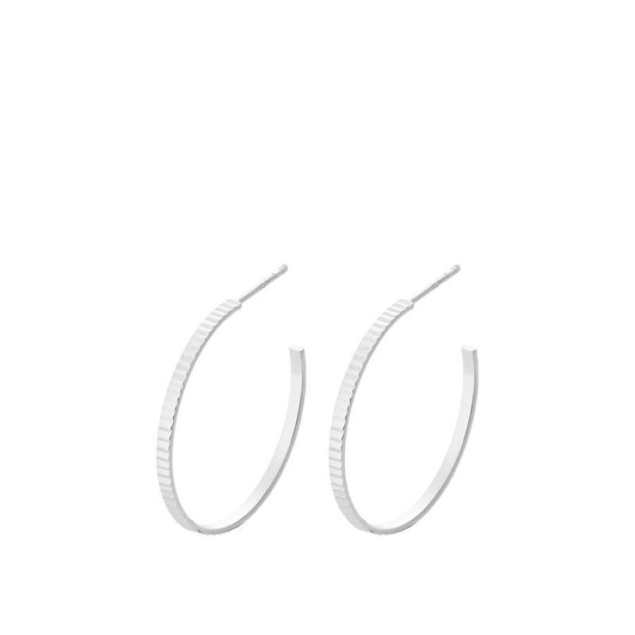 Smykker Pernille Corydon Oreringe | Pernille Corydon Sea Reflection Large Hoops - E-485-S