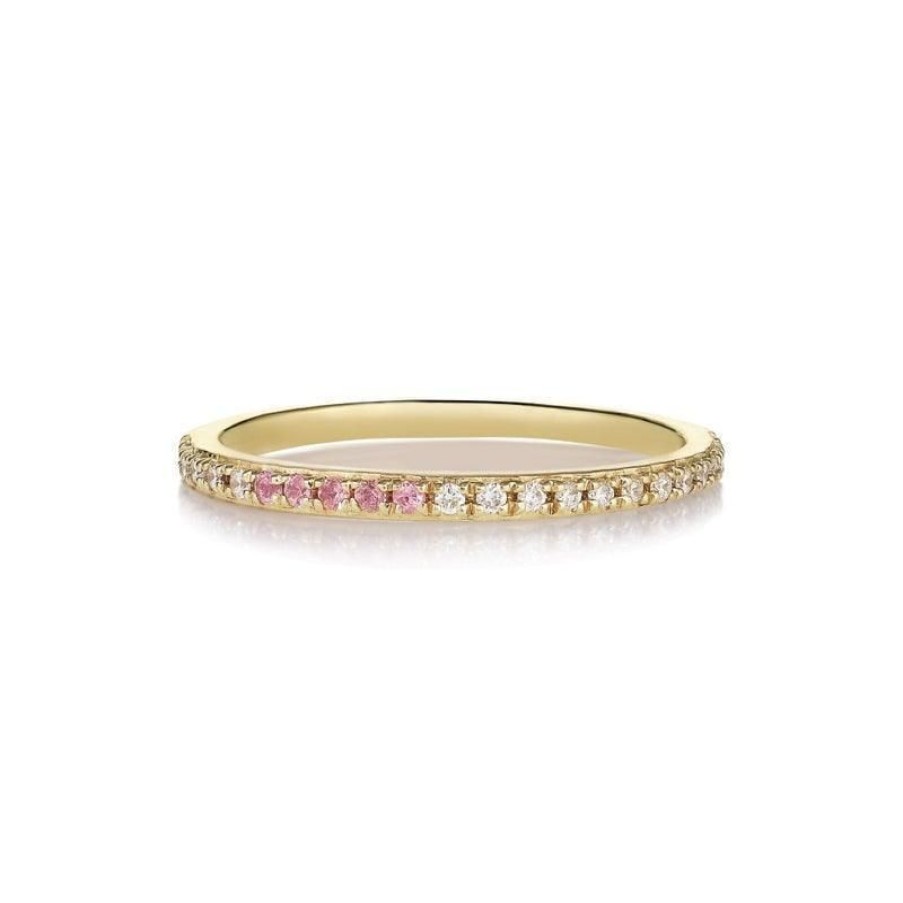 Smykker Anpé Atelier CPH Forlovelsesringe | Anpe Atelier Sarah Lil Pink Safirer & Diamant Ring