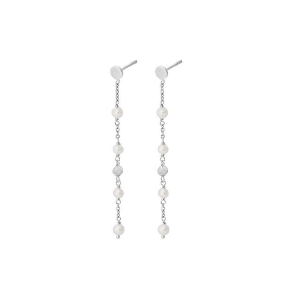 Smykker Pernille Corydon Oreringe | Pernille Corydon Ocean Pearl Earchains - E-434-S